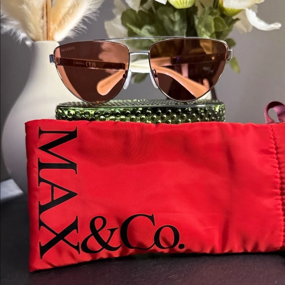 Max & Co. Copper Aviator Sunglasses